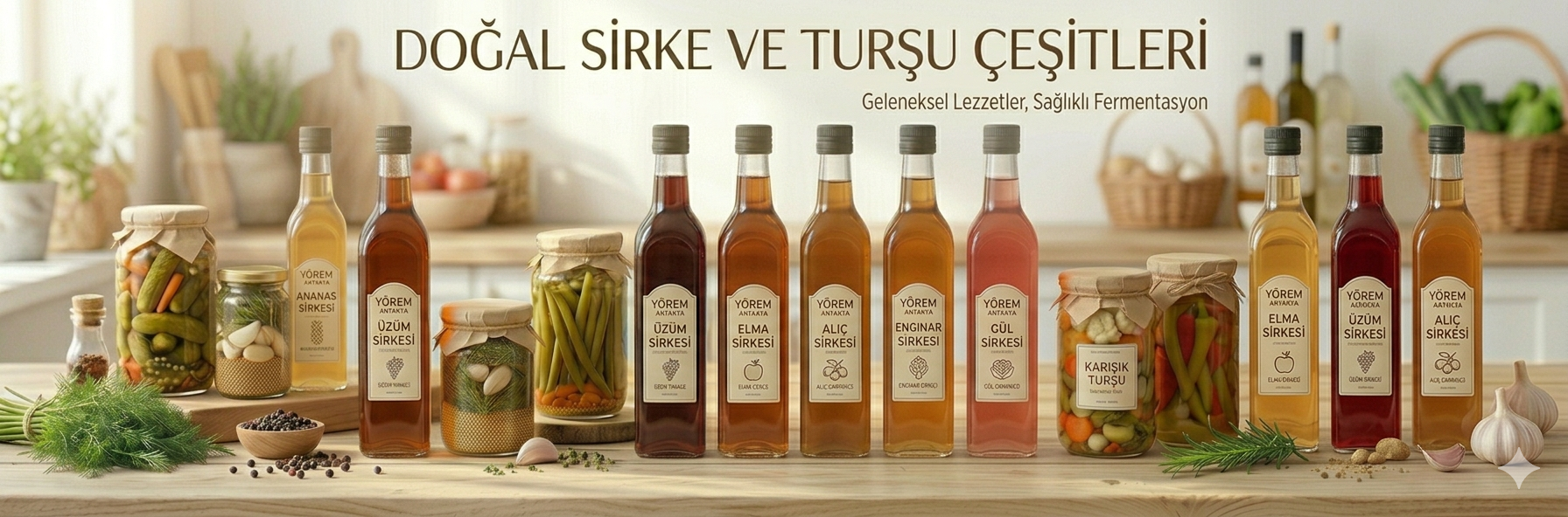 Doğal Sirke ve Turşu Çeşitleri