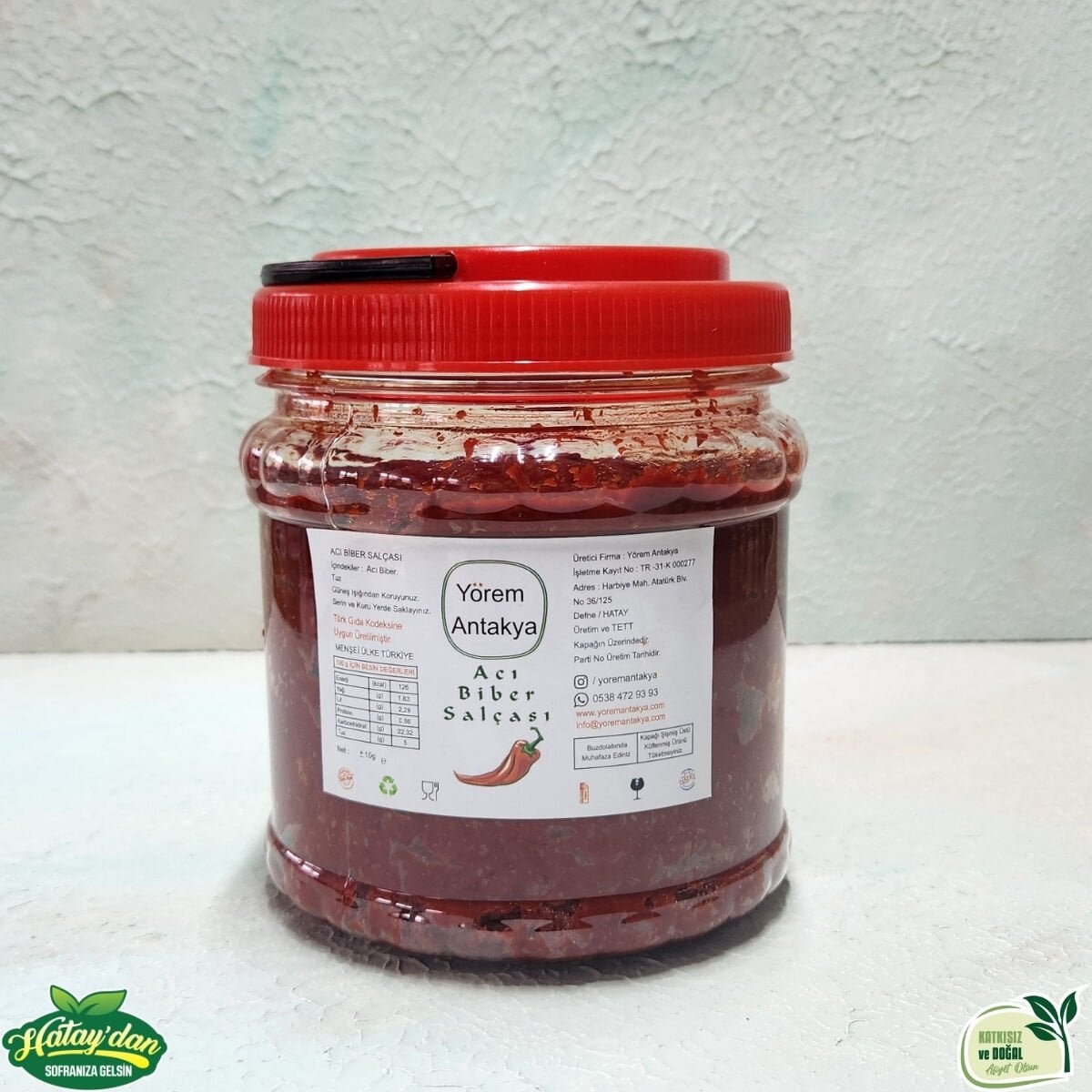 Gün Kurusu Biber Salçası ACI( Pet Kavanoz )