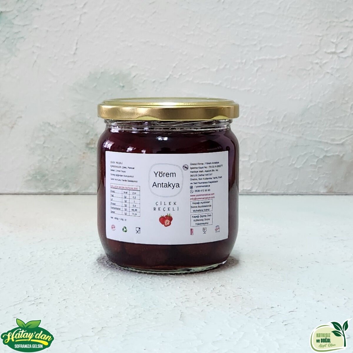 Çilek Reçeli 400 Gr.