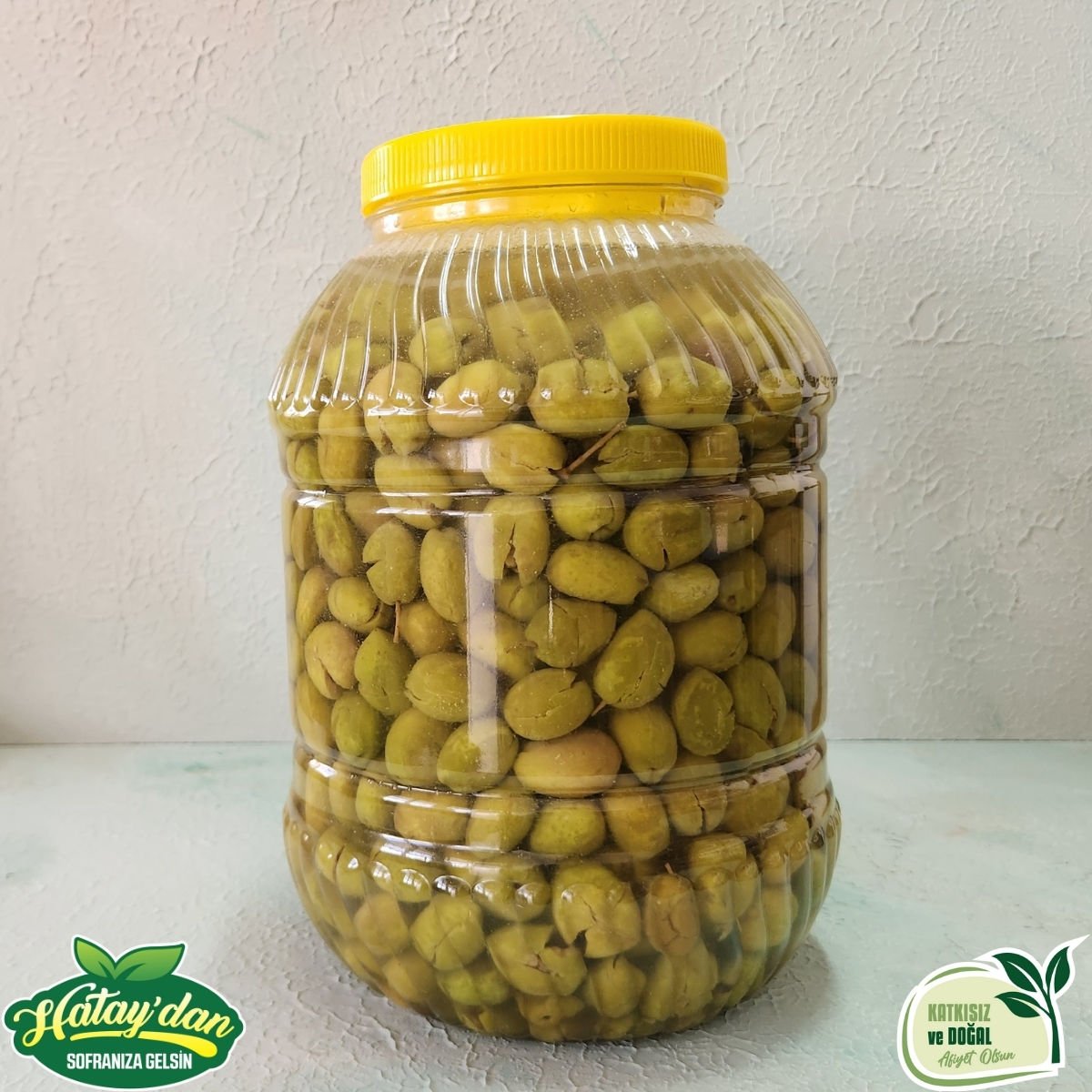 Kırma Yeşil Zeytin 3 Kg. (Yeni Mahsül)