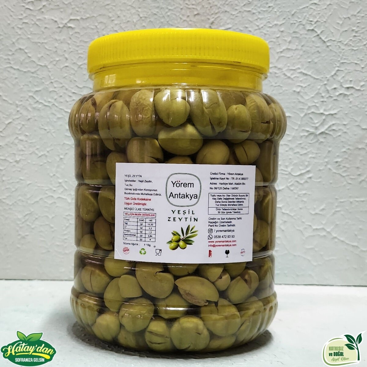 Kırma Yeşil Zeytin 1.2 Kg.