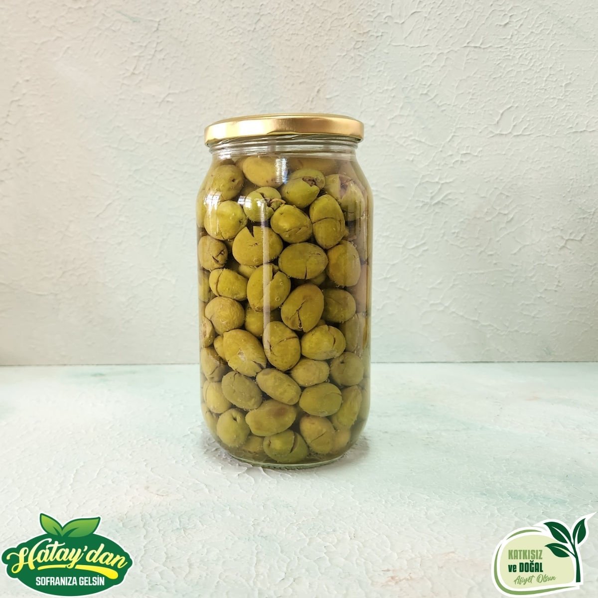 Kırma Yeşil Zeytin 600 Gr. (Yeni Mahsül)