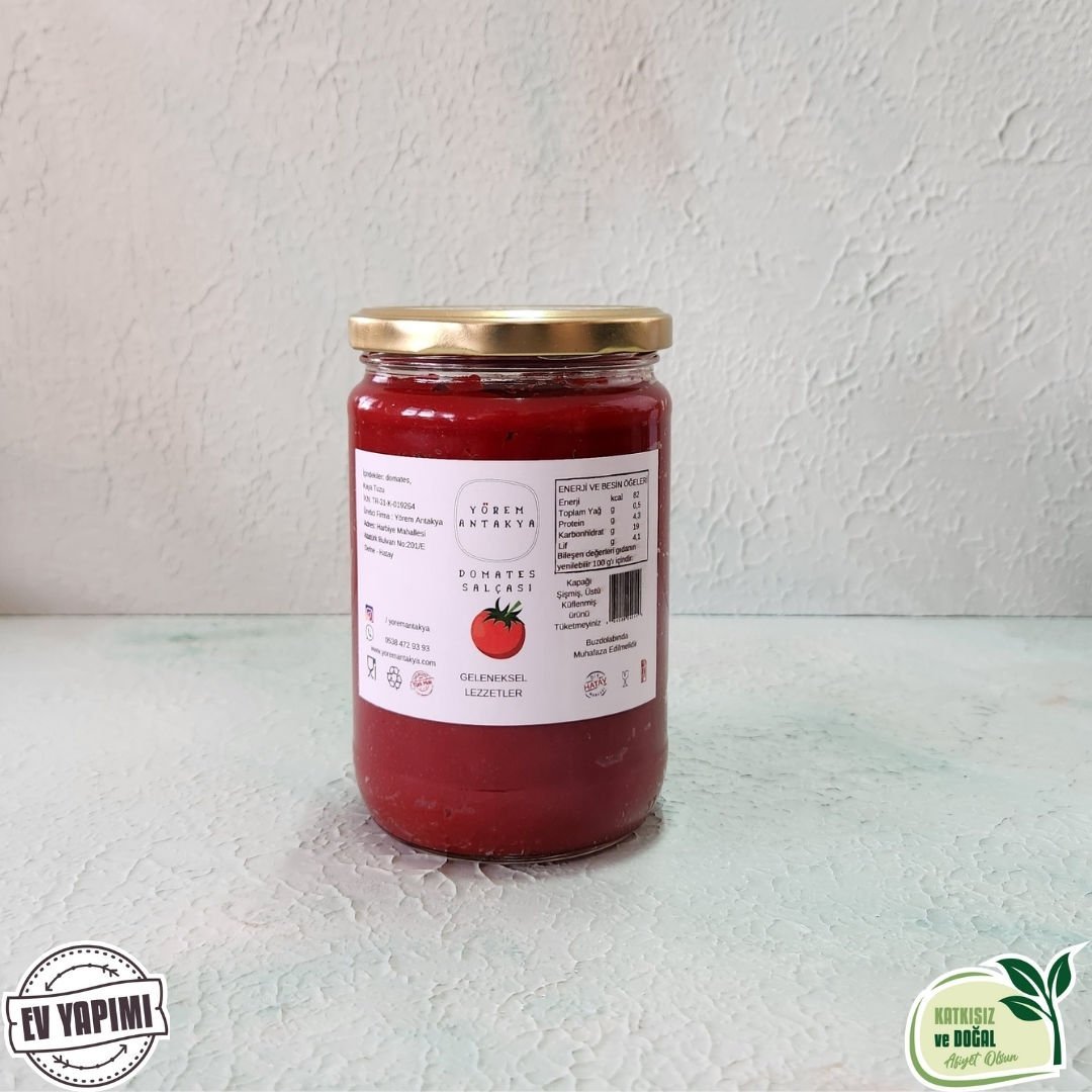 Domates Salçası (Cam Kavanoz) 650 Gr (Yeni Mahsul)