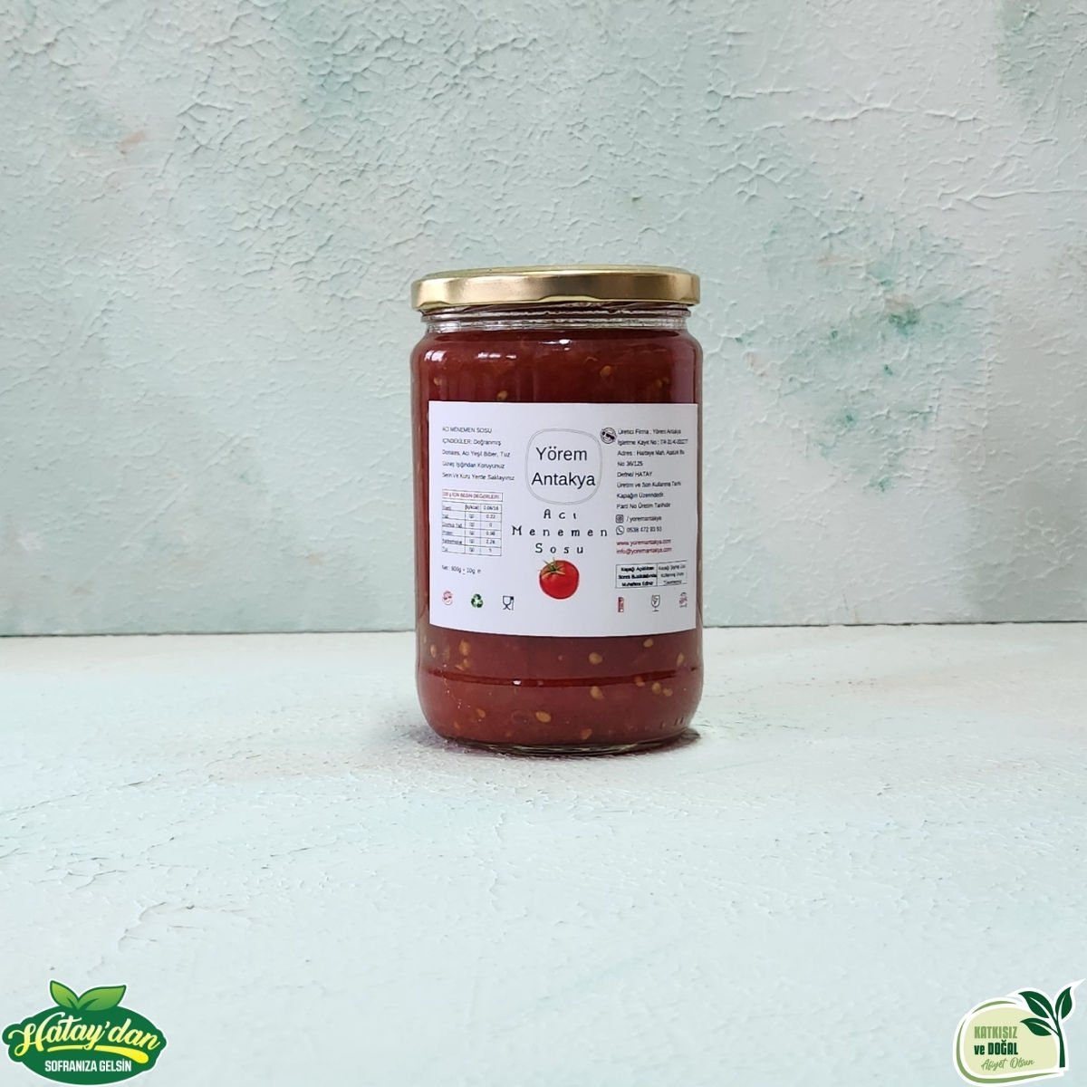 Menemen Sosu  600 Gr (Acı-Doğranmış)