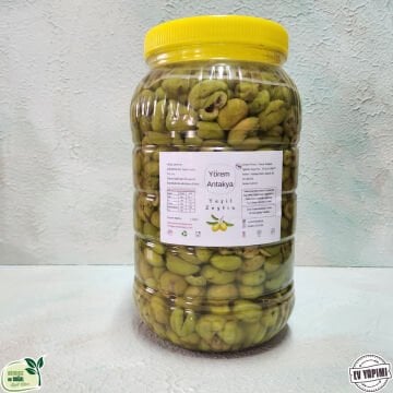 Çekirdeksiz Yeşil Zeytin 2 Kg. (Yeni Mahsül)