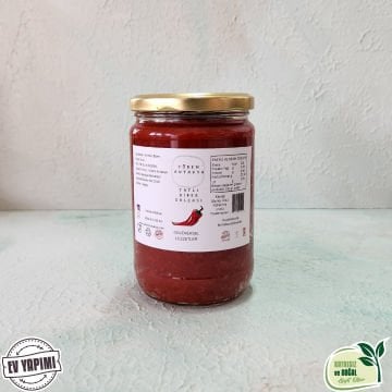 Tatlı Biber Salçası 650 Gr (Cam Kavanoz)