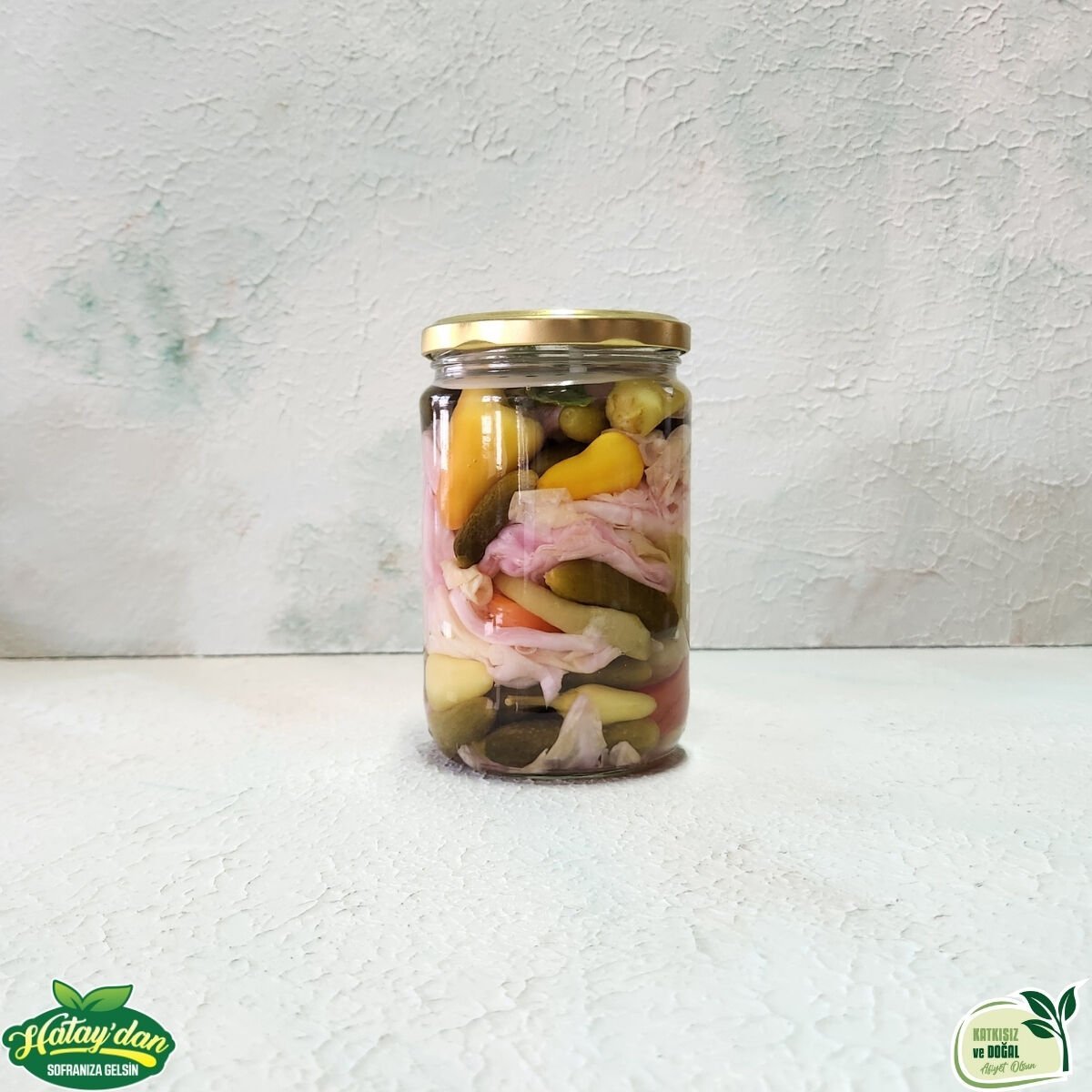 Ev Yapımı Karışık Turşu 350 Gr. (Cam)