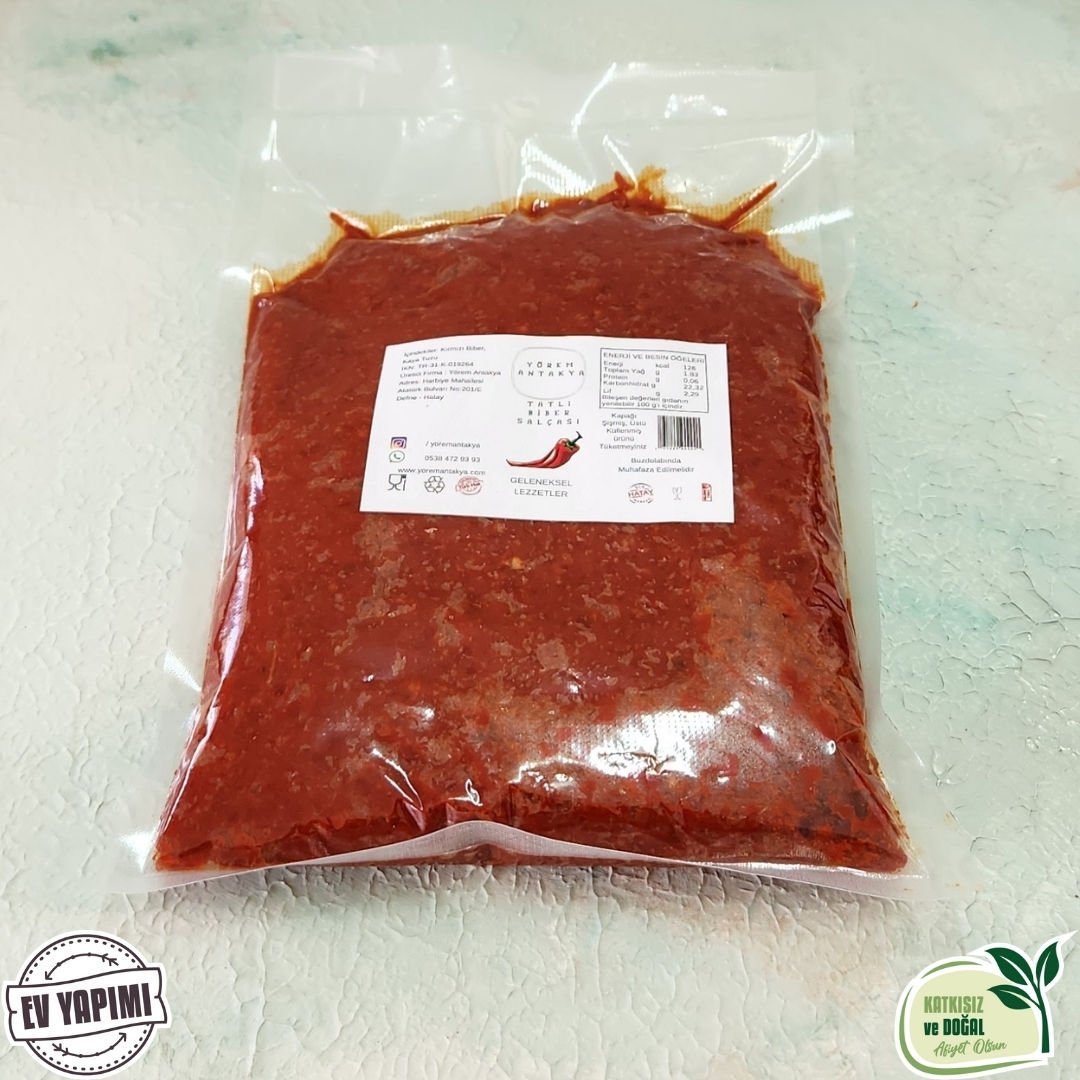 Acı Biber Salçası 1 Kg (Vakumlu)