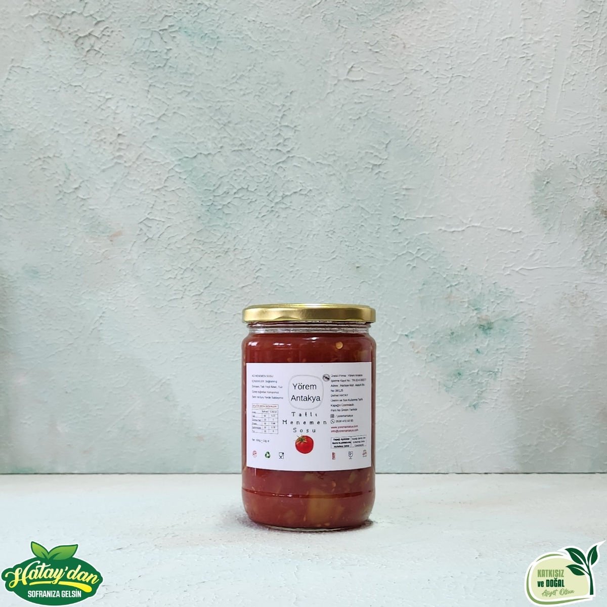 Menemen Sosu 600 Gr (Acısız-Doğranmış)