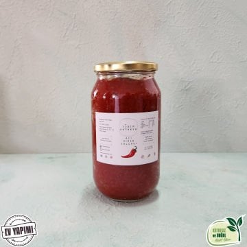 Çok Acı Biber Salçası 1 Kg (Cam Kavanoz)