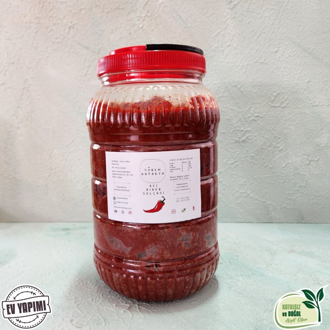 Çok Acı Biber Salçası 3 Kg (Yeni Mahsul)