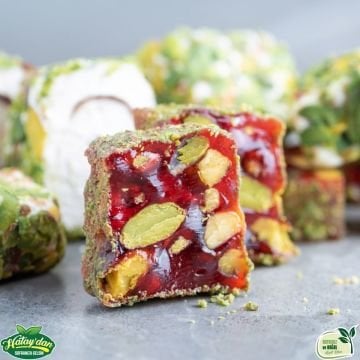 Antep Fıstıklı Nar Aromalı Lokum 500 Gr.