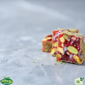 Antep Fıstıklı Nar Aromalı Lokum 1 Kg.