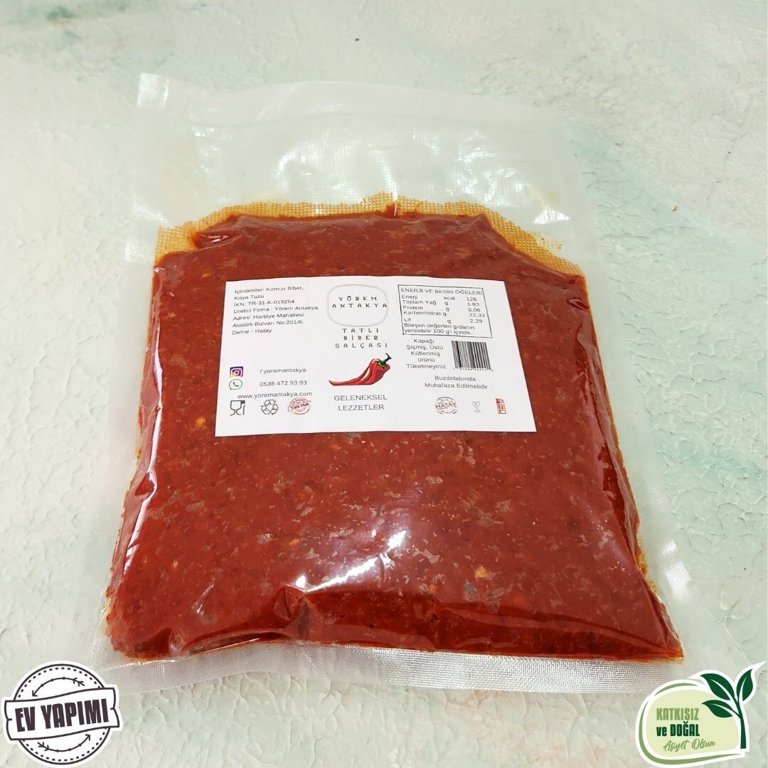 Karışık Salça 500 Gr (Domates+Tatlı Biber) (Vakumlu-Yeni Mahsul)