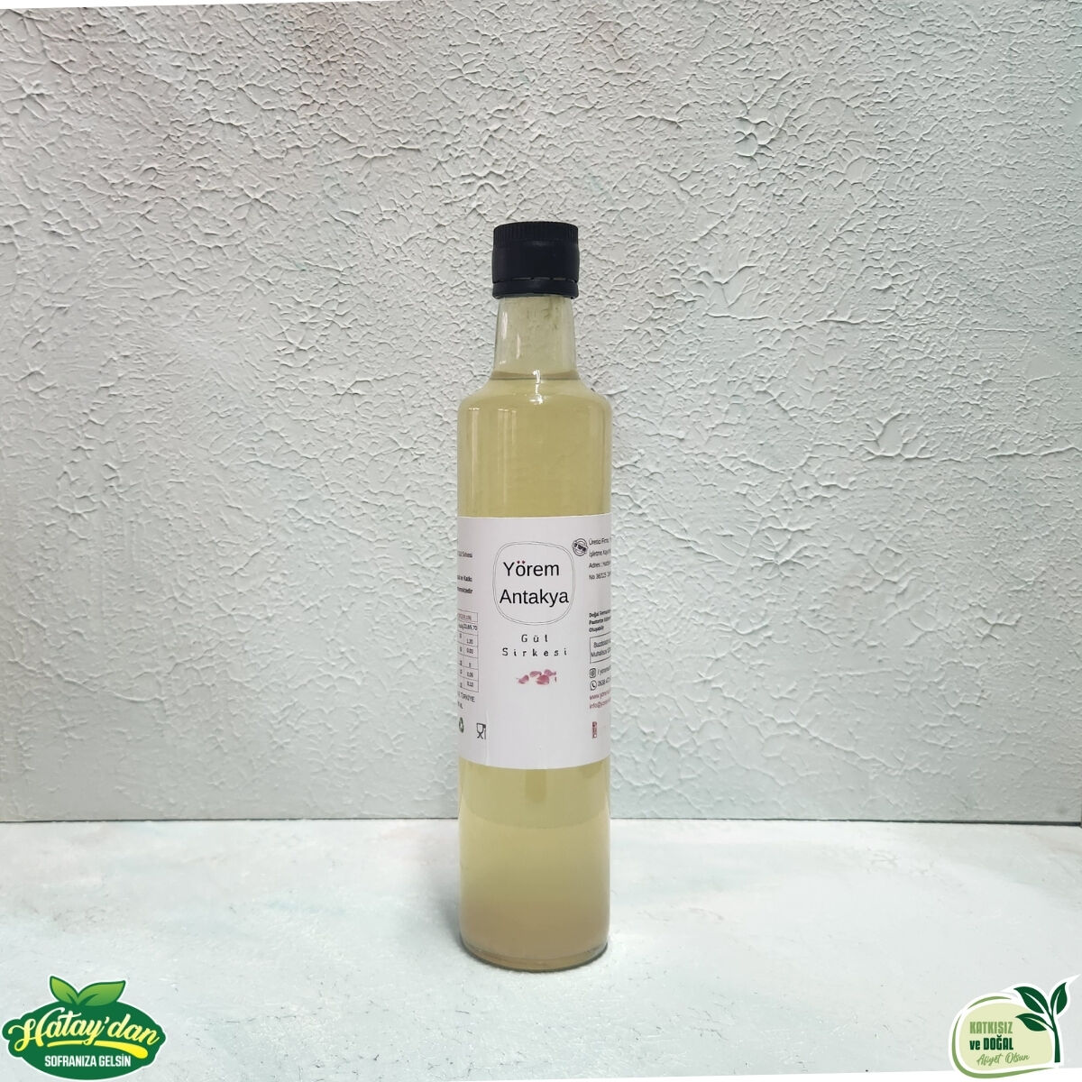Doğal Gül Sirkesi 500ml.