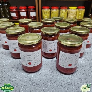 Doğal Domates Sosu 600 Gr (Doğranmış) (15 Adet)