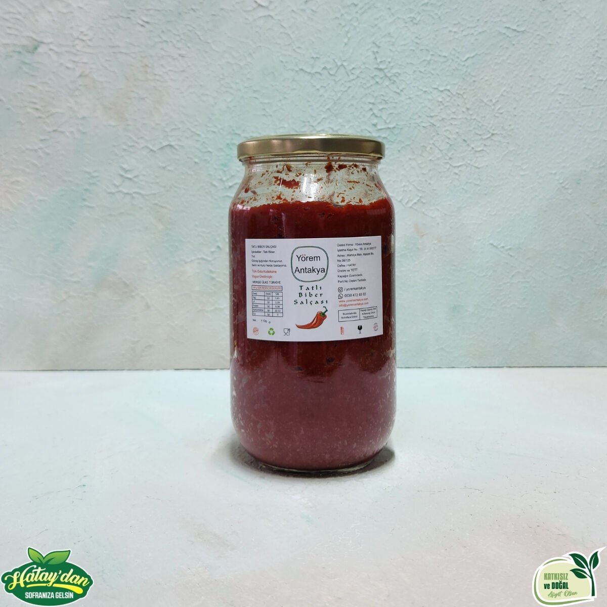 Gün Kurusu Tatlı Biber Salçası 1 Kg (Cam)