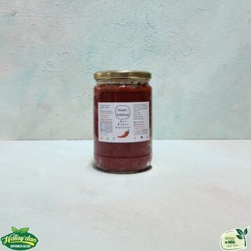 Gün Kurusu ACI Biber Salçası 650 Gr (Cam)
