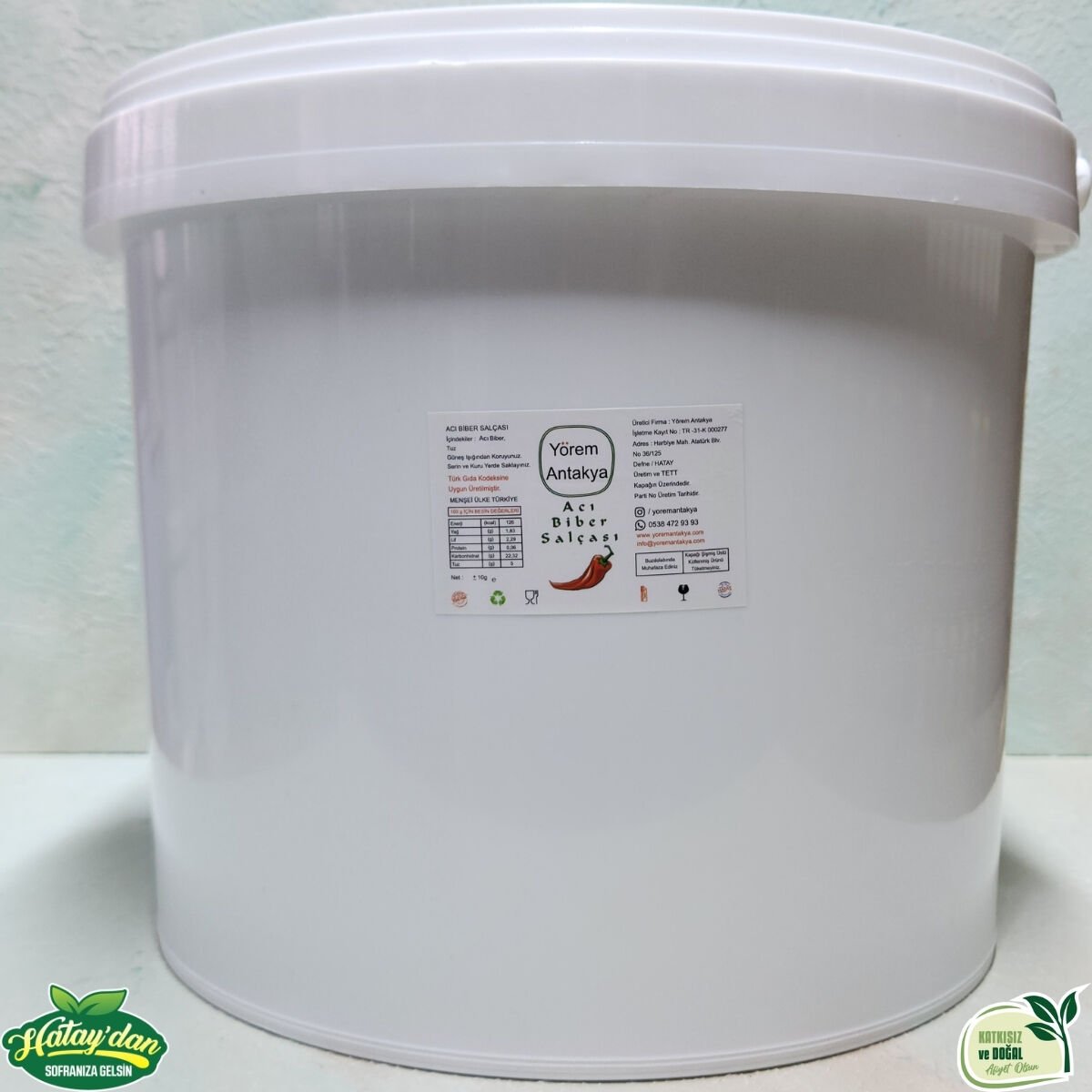 Gün Kurusu ACI Biber Salçası 19 Kg (Kova)