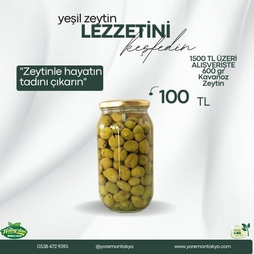 1500 TL üzeri alışverişlerde 600 gr Kırma Yeşil Ze